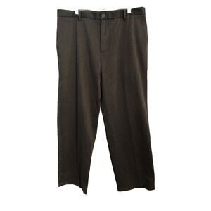 Dockers Signature Khaki Pants Men Size‎ 38 X 30 Classic Fit Flat Front Grey Gray
